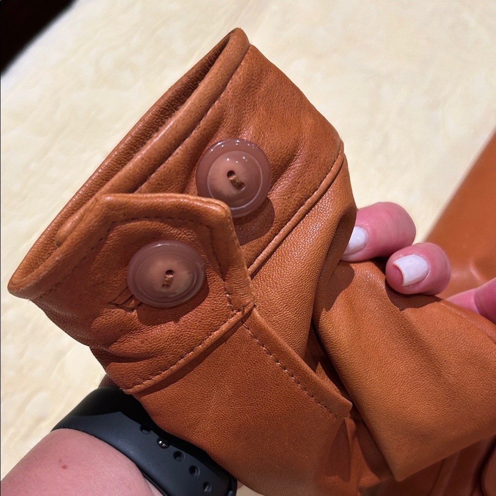 Genuine Leather Tan Jacket - Picture 6 of 15